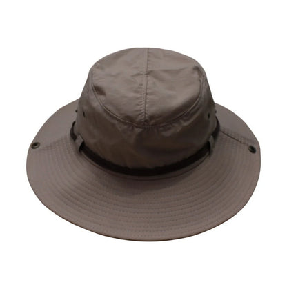 Aussie Hat | Wide-Brim Sun Hat with Leather Accent – Khaki