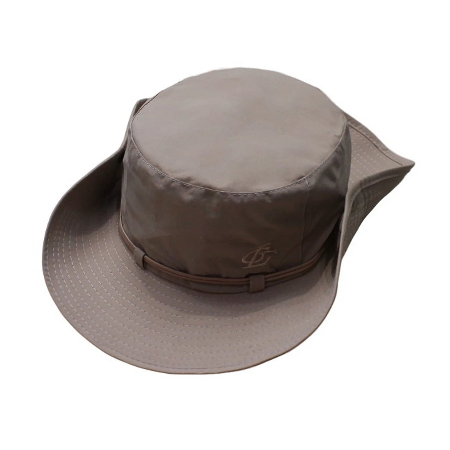 Aussie Hat | Wide-Brim Sun Hat with Embroidered Logo – Khaki