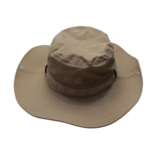 Aussie Hat | Wide-Brim Sun Hat with Logo Accent – Khaki
