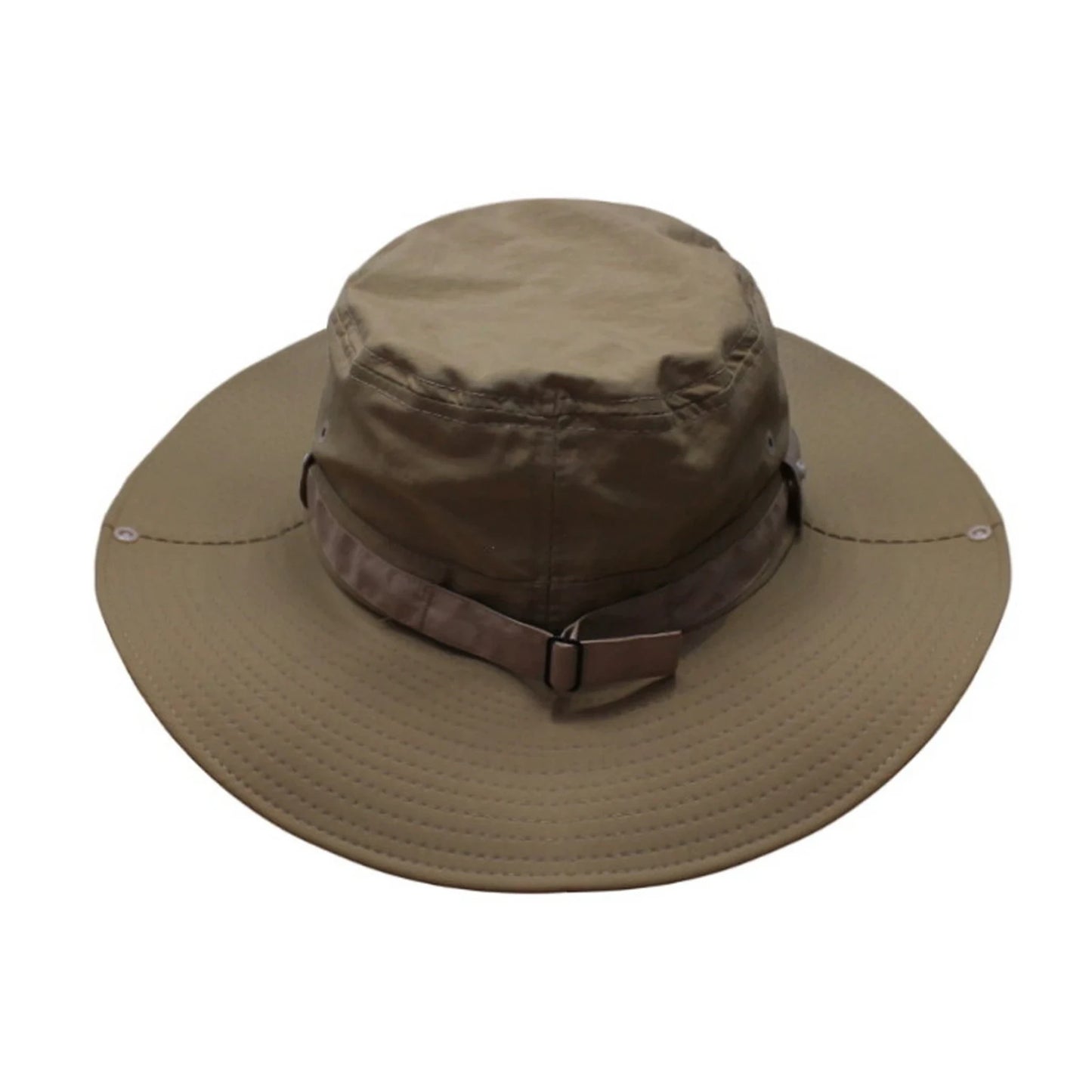 Aussie Hat | Wide-Brim Sun Hat with Logo Accent – Khaki