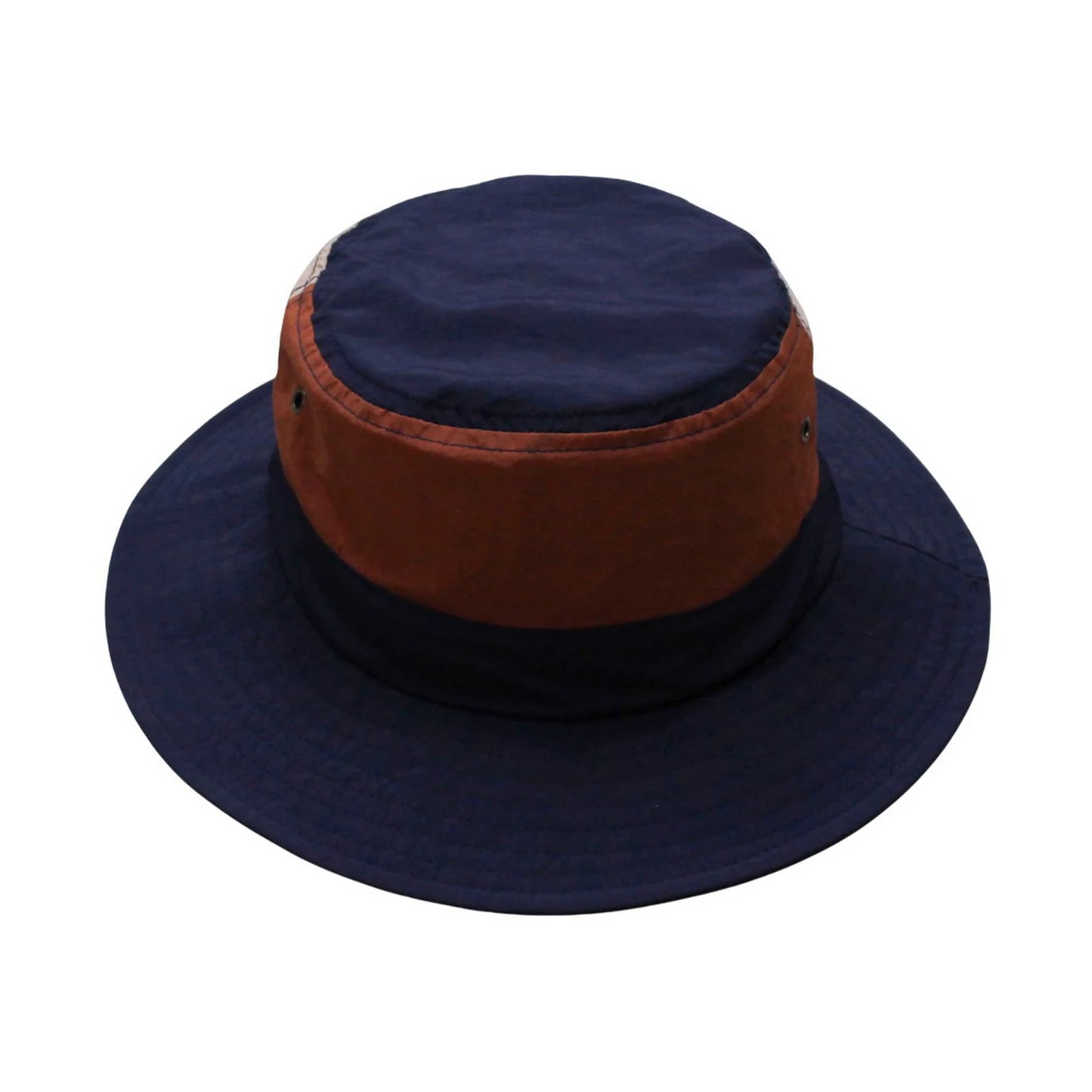 Aussie Hat | Two-Tone Wide-Brim – Navy Blue