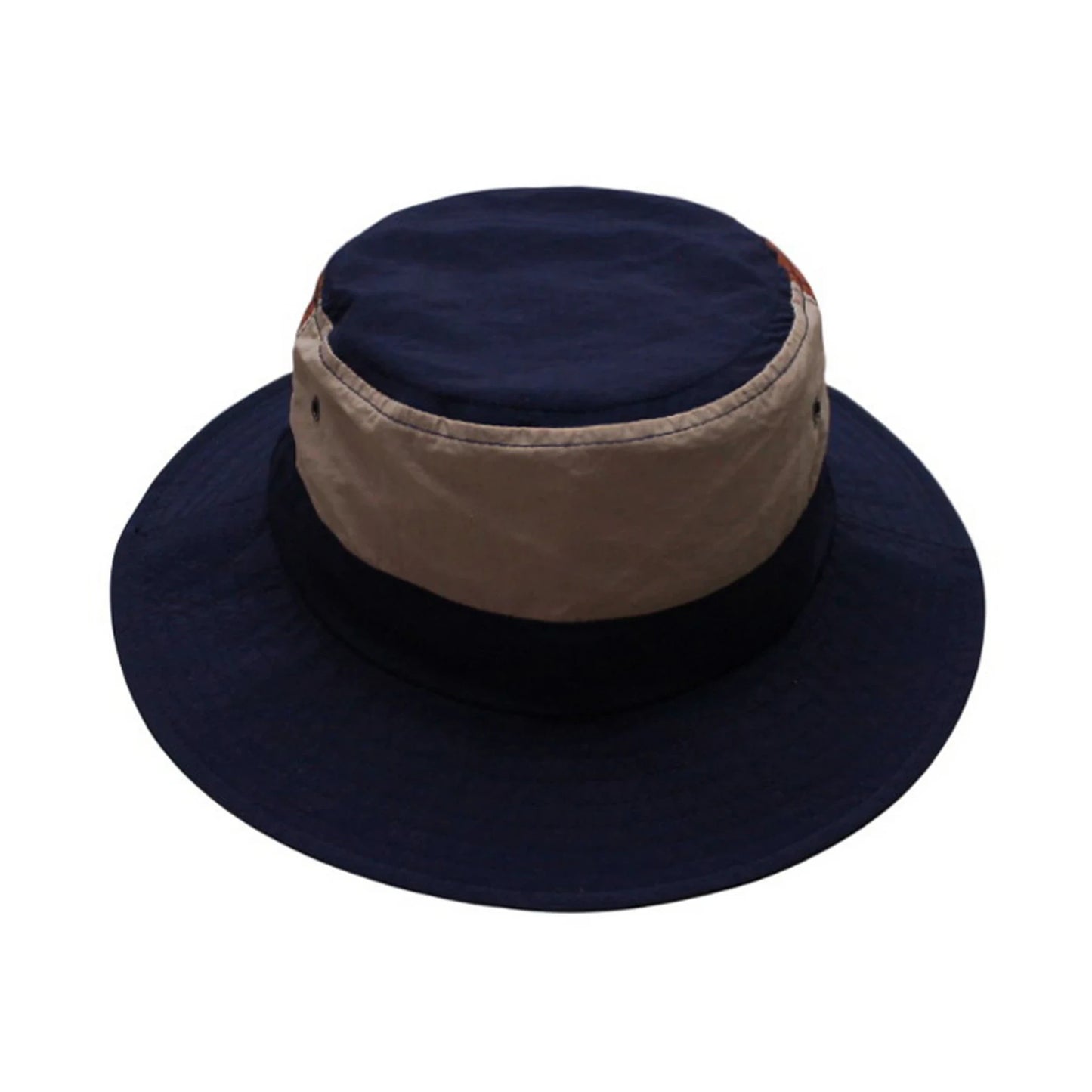Aussie Hat | Two-Tone Wide-Brim – Navy Blue