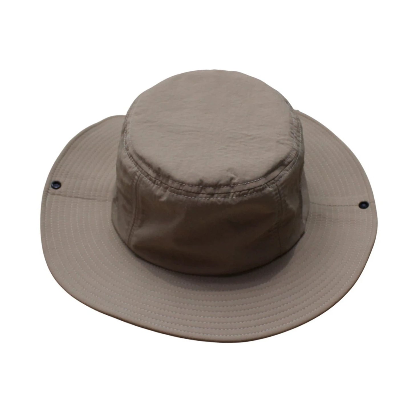 Aussie Hat | Wide-Brim Minimalist with Snap-Up Sides – Khaki