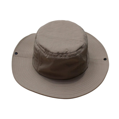 Aussie Hat | Wide-Brim Minimalist with Snap-Up Sides – Khaki