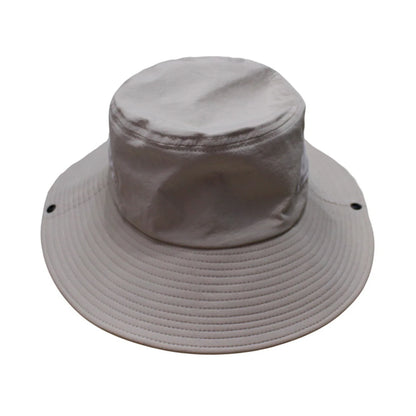 Aussie Hat | Wide-Brim Minimalist with Mesh & Snap-Up Sides – Khaki