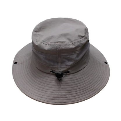 Aussie Hat | Wide-Brim Minimalist with Mesh & Snap-Up Sides – Khaki