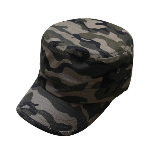 Camo Hat | Digital Camouflage Military Style with Ventilation – Grey