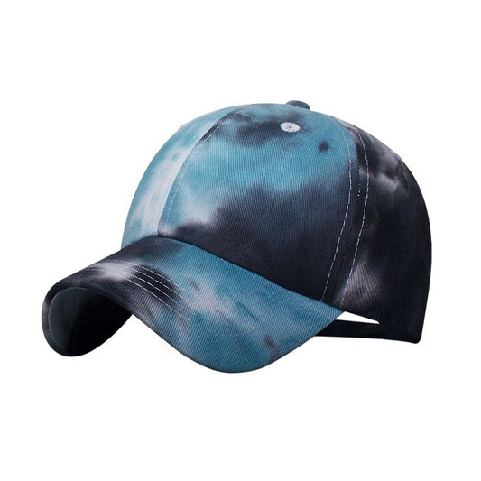 Patterned Baseball Cap | Tie Dye Style - Blue