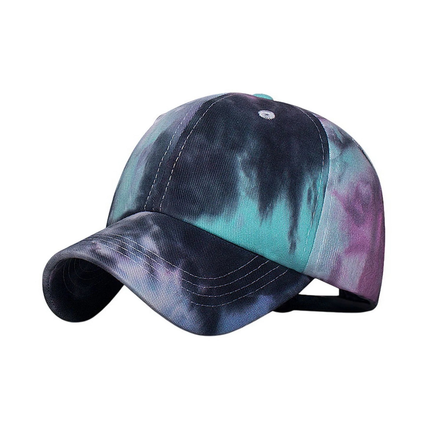 Patterned Baseball Cap | Tie Dye Style - Dark Mix
