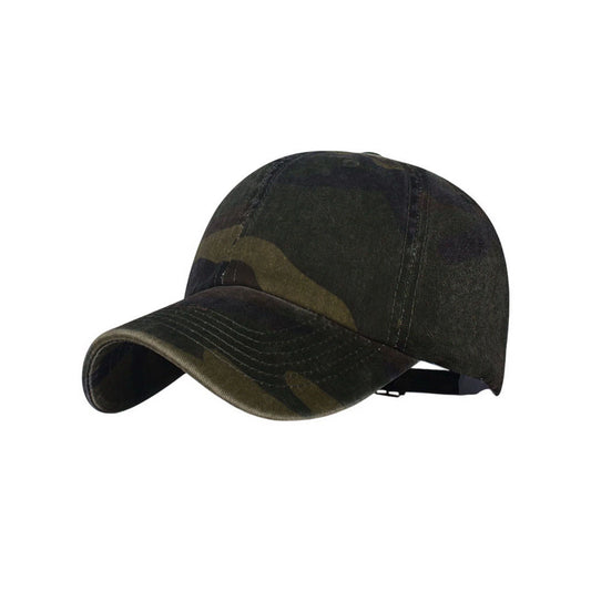 Camo Baseball Cap | Classic Woodland Print – Olive