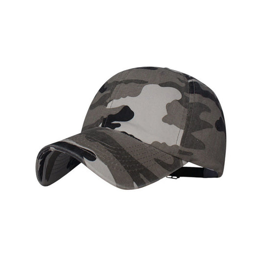 Camo Baseball Cap | Urban Camouflage Print – Grey & Black