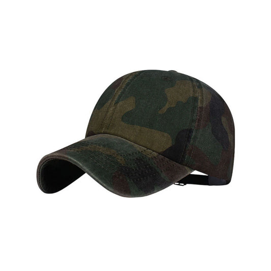 Camo Baseball Cap | Classic Woodland Print – Green