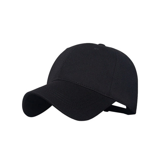 Plain Cotton Baseball Cap | Classic Cotton Basic – Black
