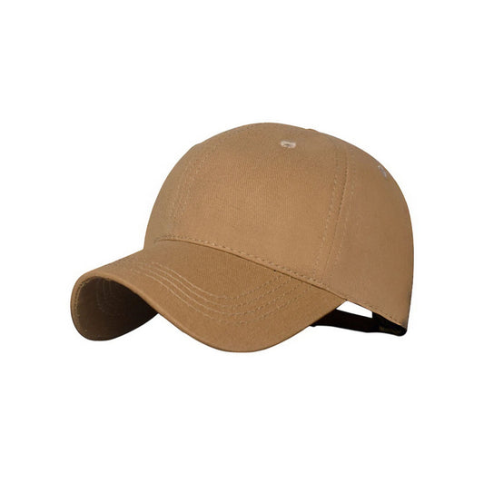 Plain Cotton Baseball Cap | Classic Cotton Basic – Khaki