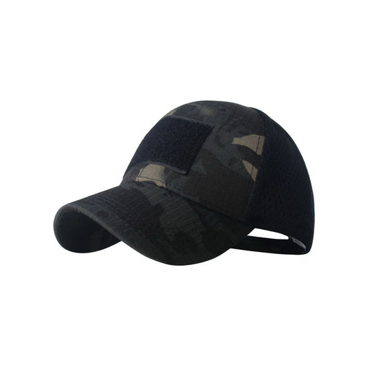 Camo Baseball Cap | Urban Camo Print with Hook-and-Loop Patch – Black & Green