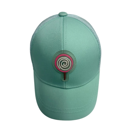 Patterned Baseball Cap | Kids Lollipop Patch - Green
