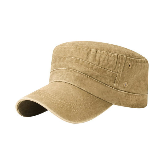 Cadet Cap | Washed Vintage Style Design – Khaki