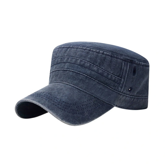 Cadet Cap | Washed Vintage Style Design – Navy