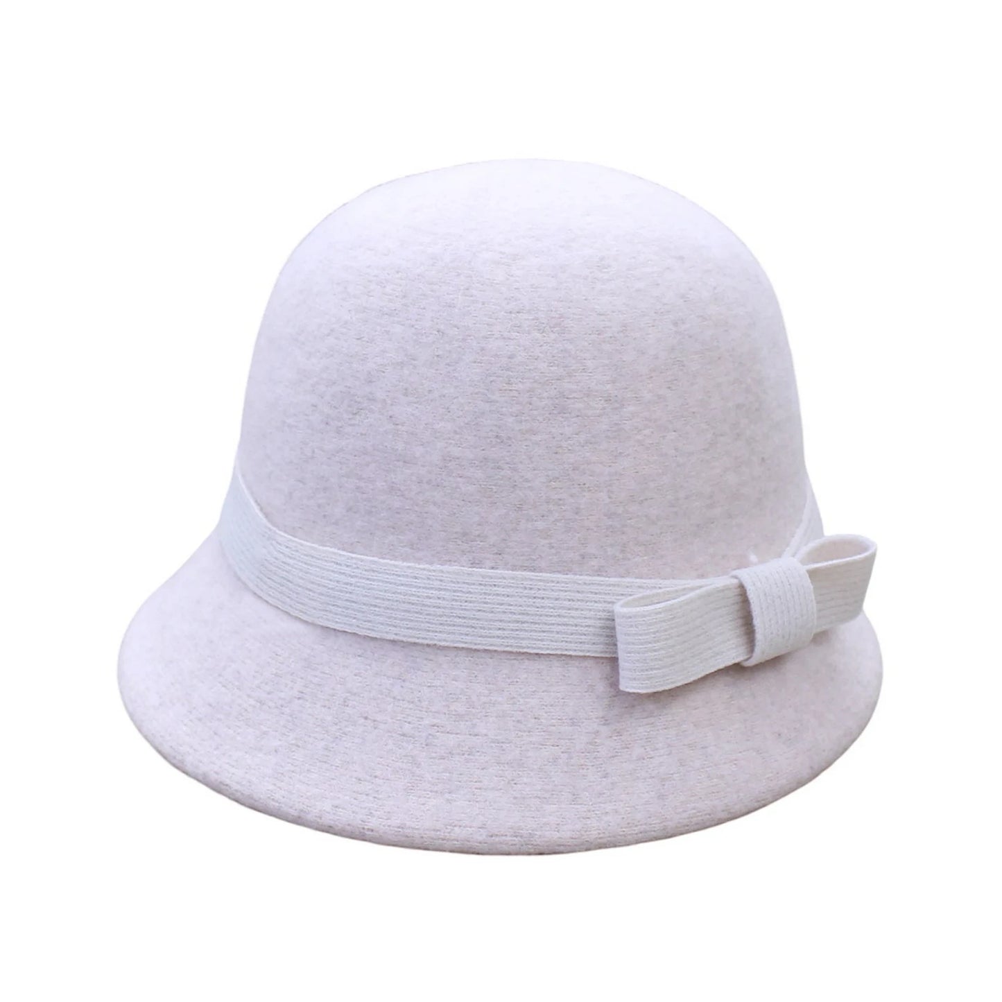 Fashion Hat | Matching Bow Detail – Cream