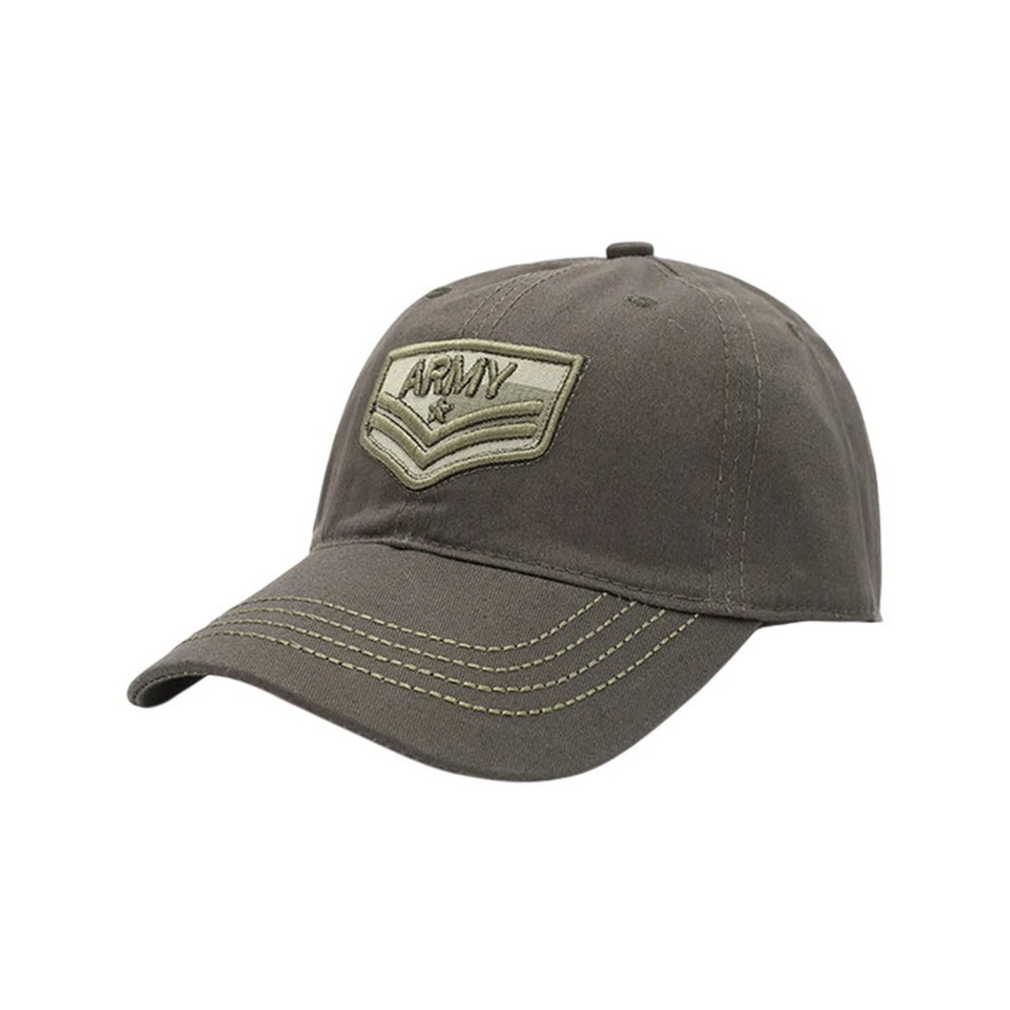 Camo Baseball Cap | ARMY Rank Patch – Dark Grey