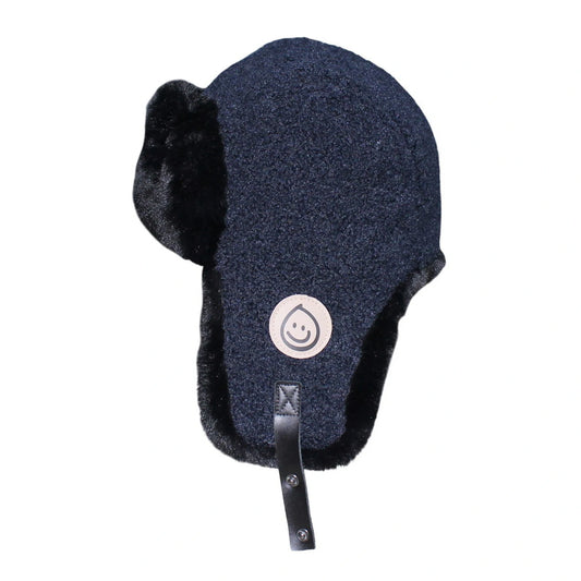 Trapper Hat | Faux Fur Ear Flap Winter Design – Navy
