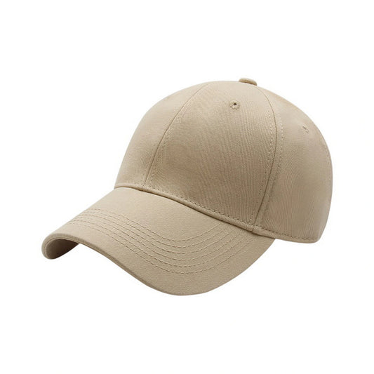 Plain Cotton Baseball Cap | Soft Cotton Basic – Khaki