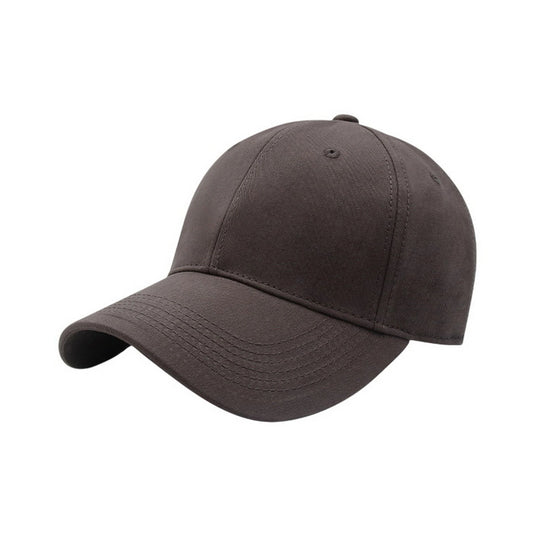Plain Cotton Baseball Cap | Soft Cotton Basic – Dark Taupe