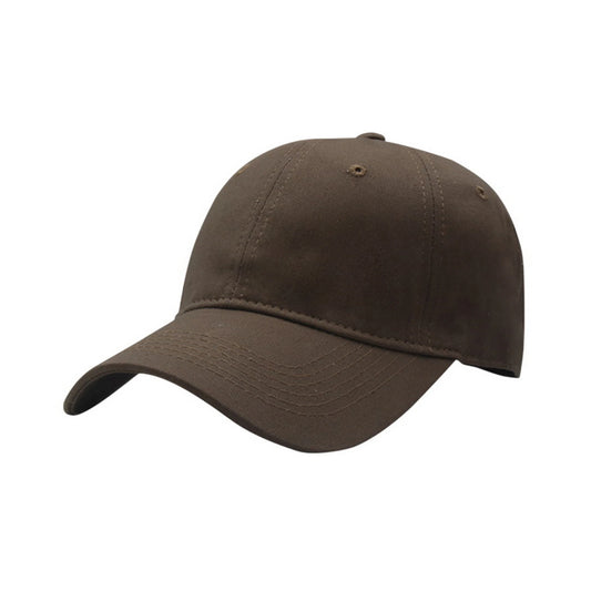 Plain Cotton Baseball Cap | Soft Cotton Basic – Medium Brown