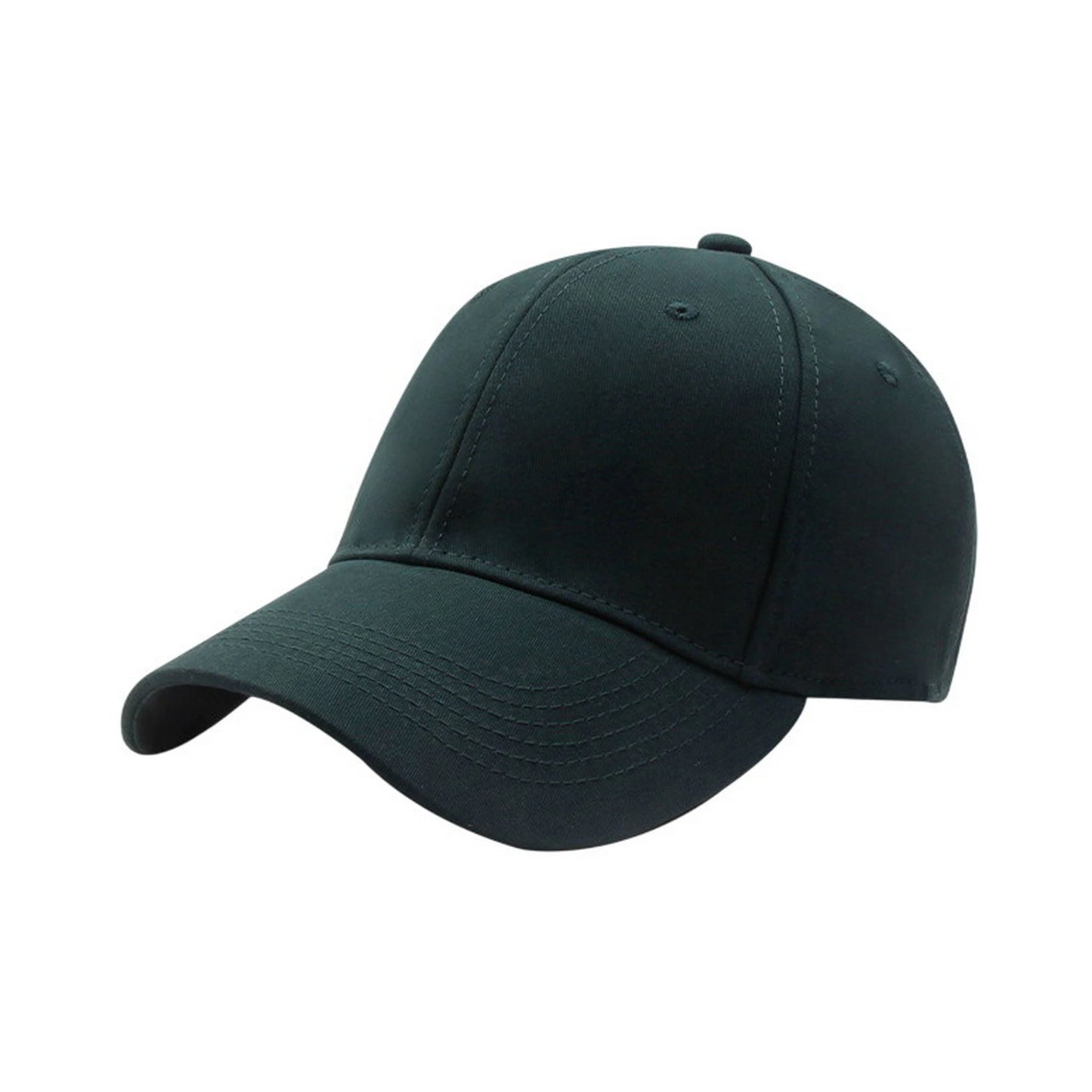 Plain Cotton Baseball Cap | Soft Cotton Basic – Dark Green