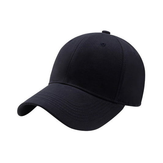 Plain Cotton Baseball Cap | Soft Cotton Basic – Navy Blue