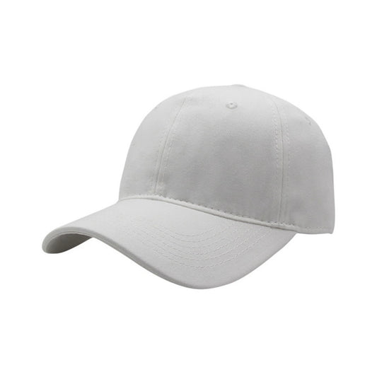 Plain Cotton Baseball Cap | Soft Cotton Basic – White