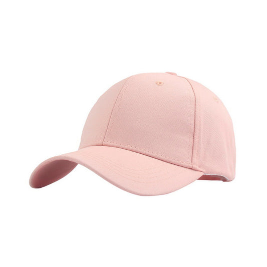 Plain Cotton Baseball Cap | Adjustable Cotton Basic – Light Pink