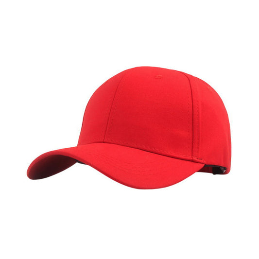 Plain Cotton Baseball Cap | Adjustable Cotton Basic – Bright Red