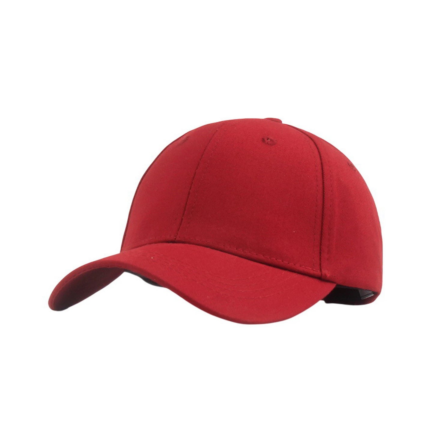 Plain Cotton Baseball Cap | Adjustable Cotton Basic – Deep Red