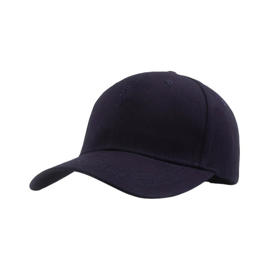 Plain Cotton Baseball Cap | Adjustable Cotton Basic – Navy Blue