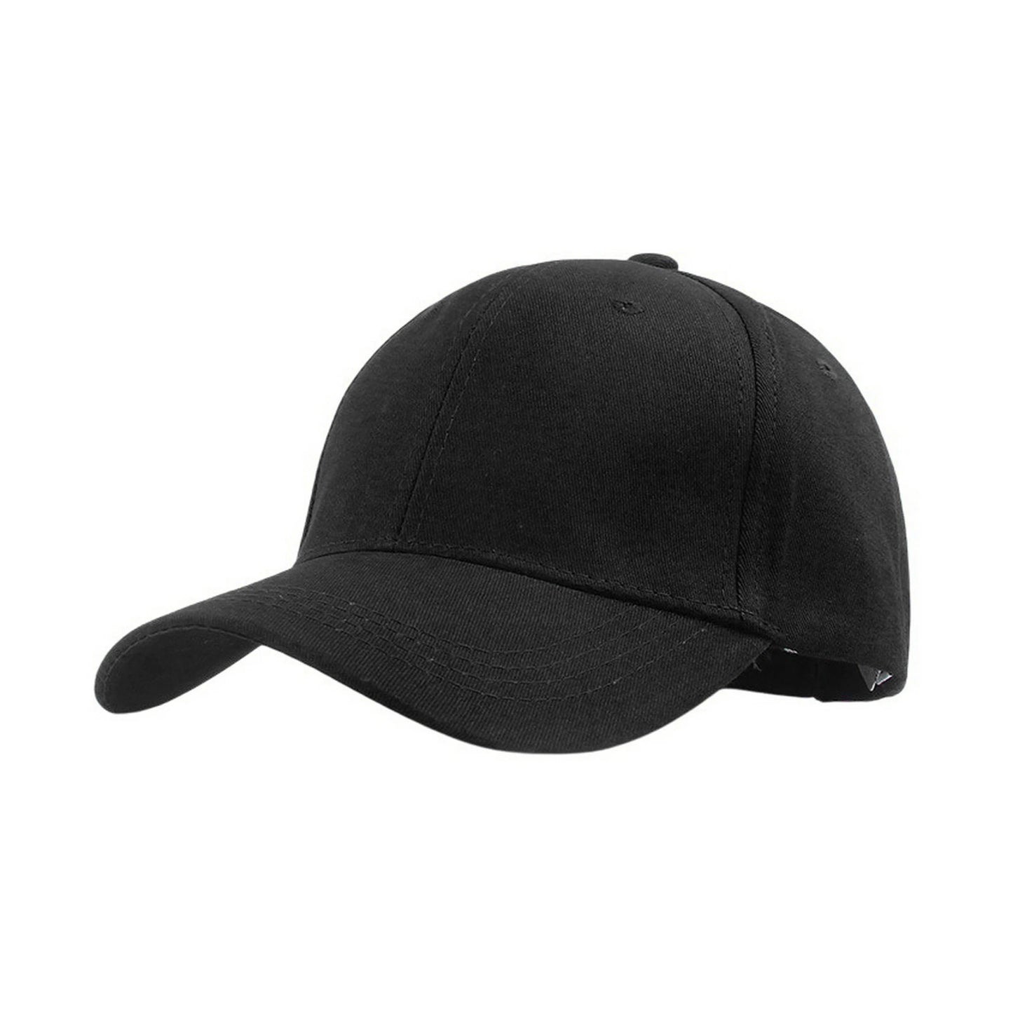 Plain Cotton Baseball Cap | Adjustable Cotton Basic – Black