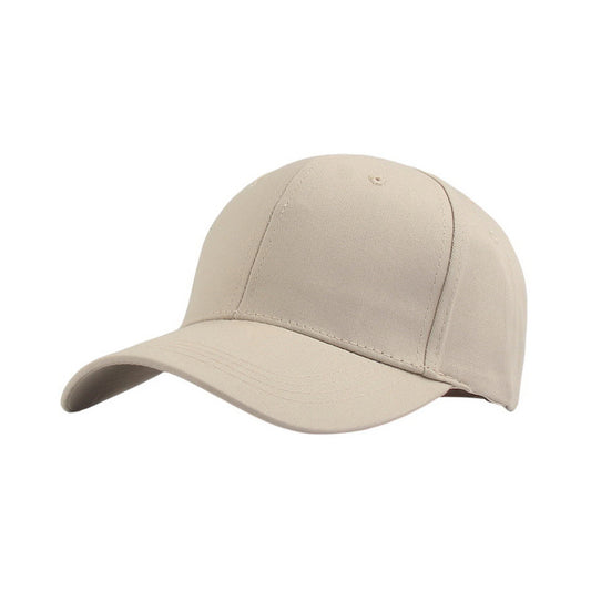 Plain Cotton Baseball Cap | Adjustable Cotton Basic – Light Khaki