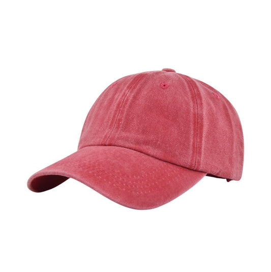 Plain Cotton Baseball Cap | Vintage Washed Cotton – Dusty Rose