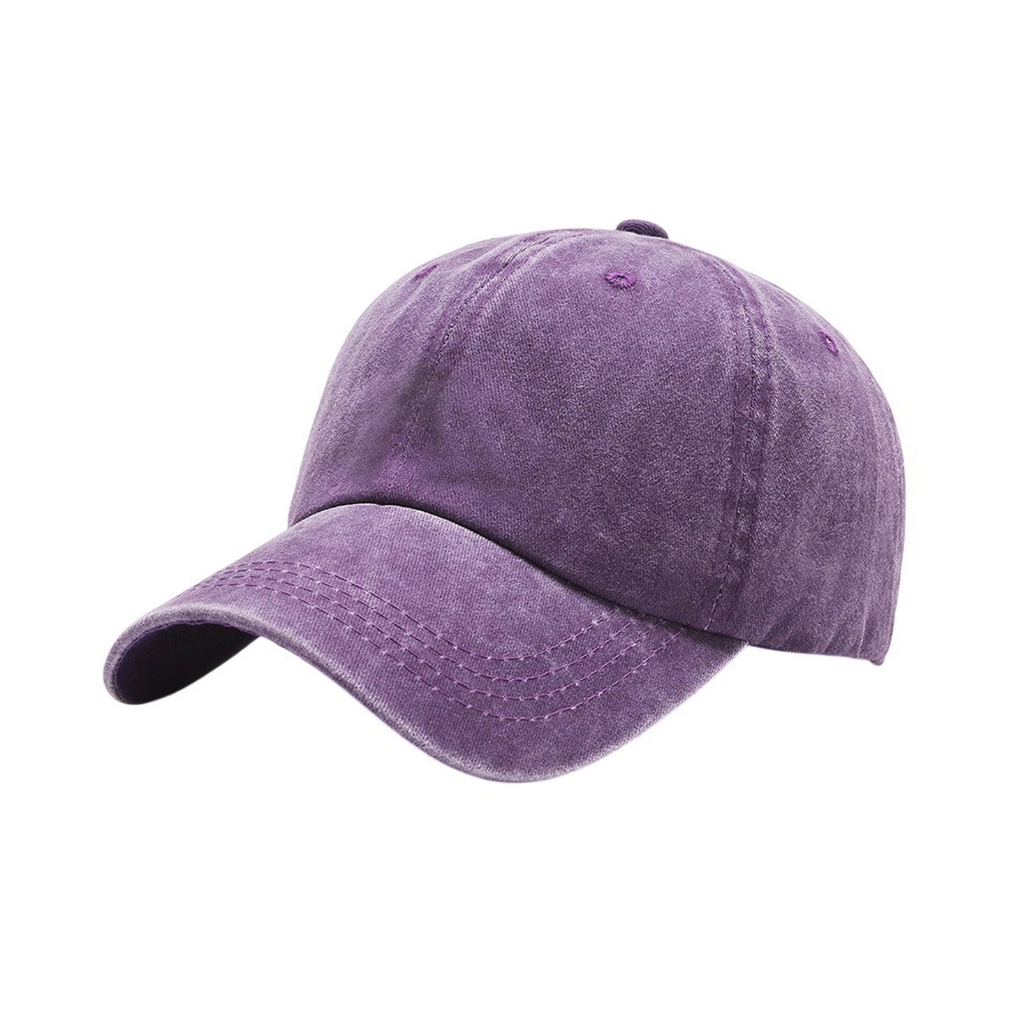 Plain Cotton Baseball Cap | Vintage Washed Cotton – Dusty Purple