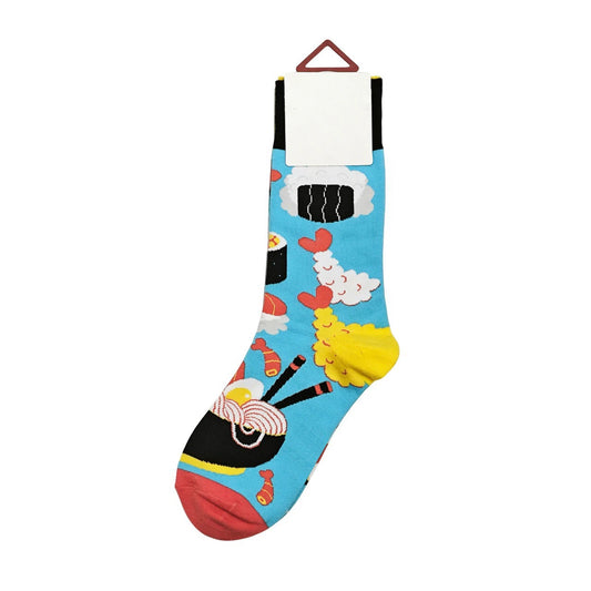 Ladies Socks | Sushi Pattern - Sky Blue