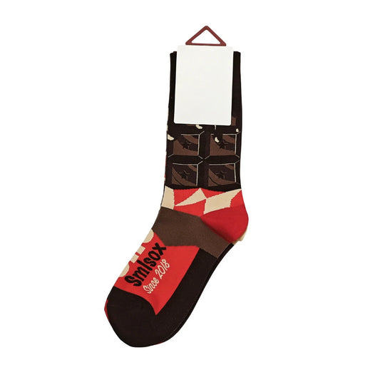 Unisex Socks | Chocolate Bar Graphic Pattern – Black