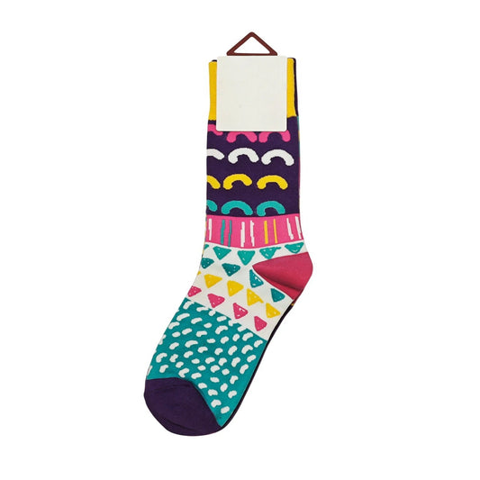 Ladies Socks | Abstract Geometric Pattern - Multicolour