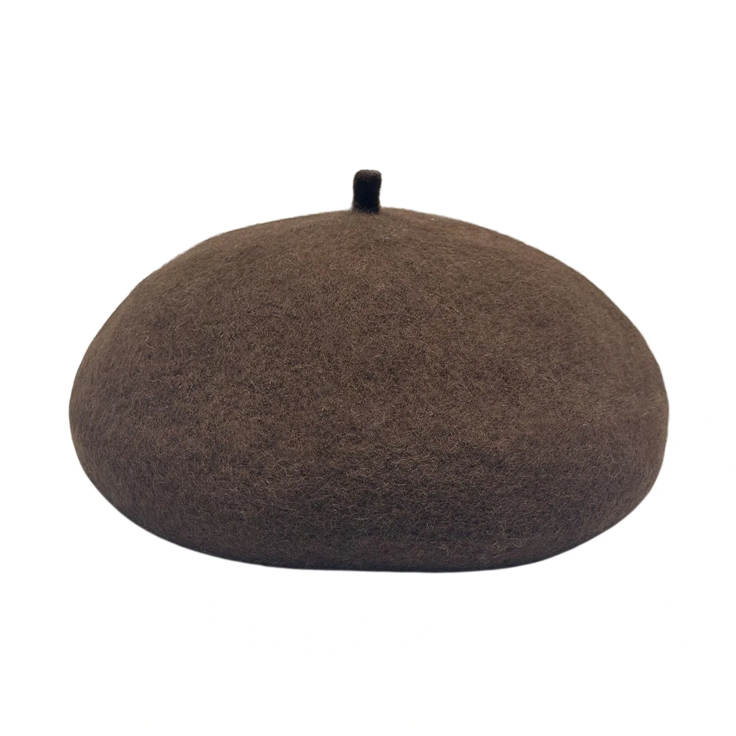 Fashion Hat | Classic Wool Blend Beret – Coffee