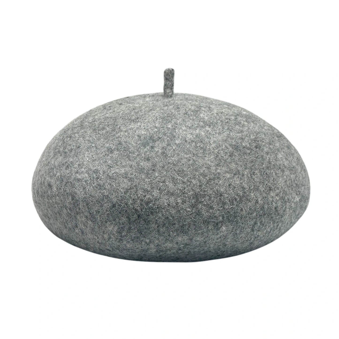 Fashion Hat | Classic Wool Blend Beret – Grey