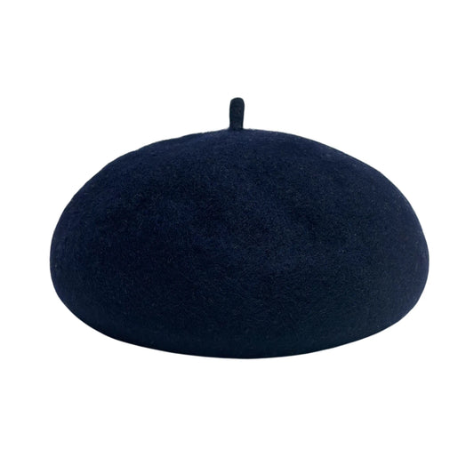 Fashion Hat | Classic Wool Blend Beret – Navy