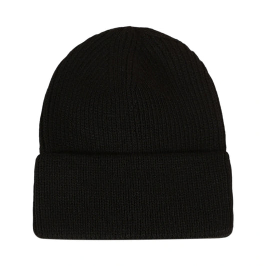 Ski Hat | Classic Rib Knit – Black