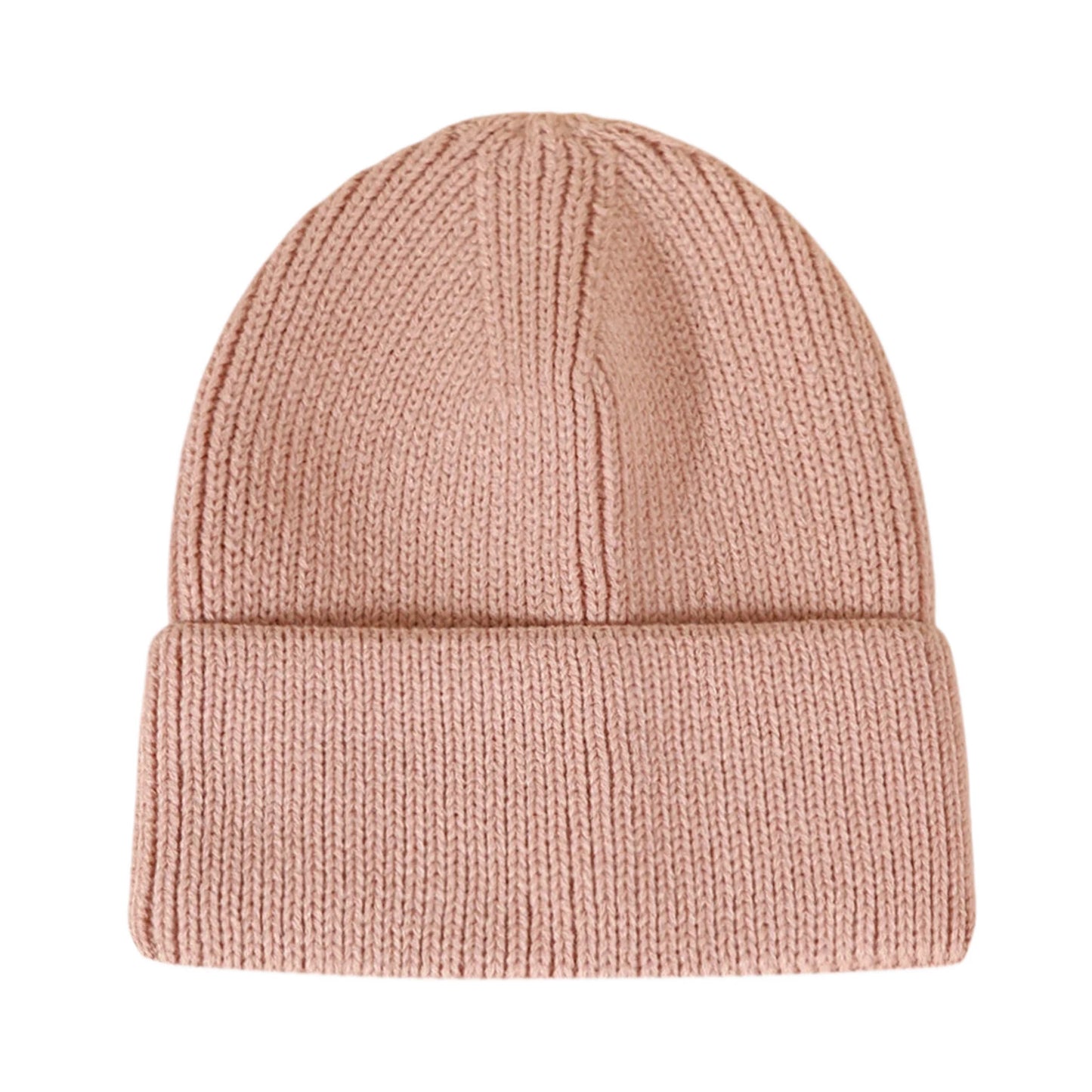 Ski Hat | Classic Rib Knit – Light Pink