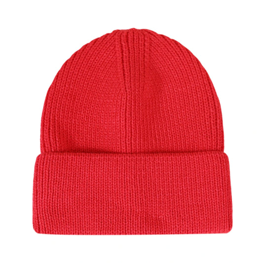 Ski Hat | Classic Rib Knit – Red
