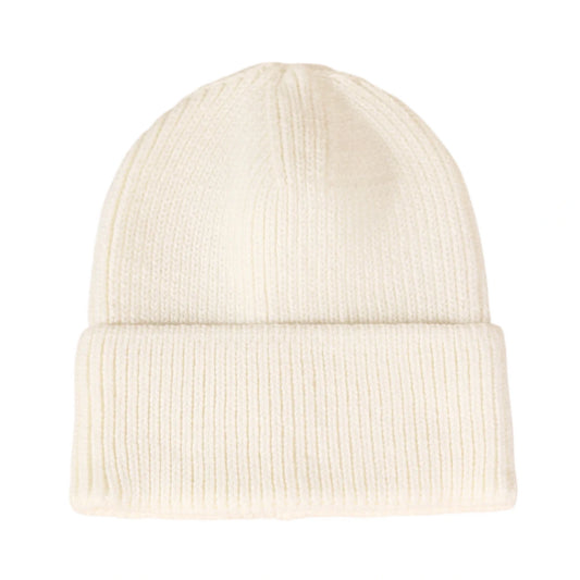 Ski Hat | Classic Rib Knit – Cream