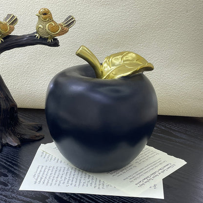 【Pre-order: 30-day lead time | MOQ: 120 units】 Stylish Home Décor Black Apple Ornament